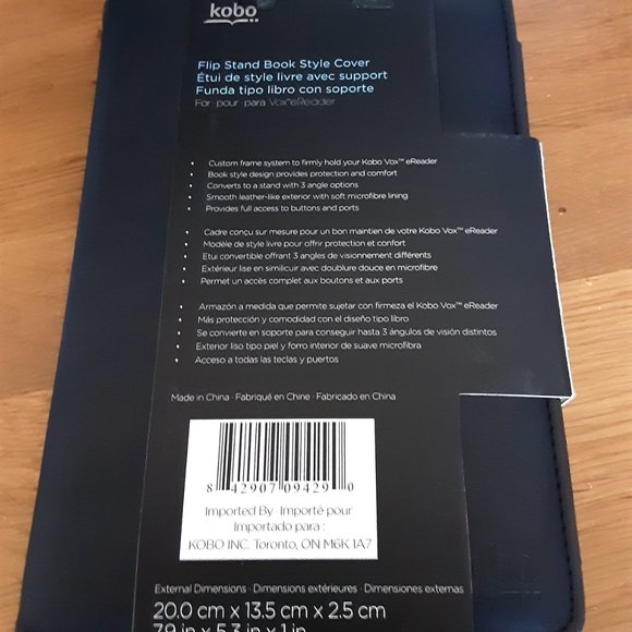 Kobe eReader blk flip stand cover for vox - Picture 2 of 2